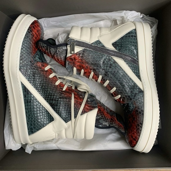 RICK OWENS PYTHON SNEAKER - Picture 5 of 6